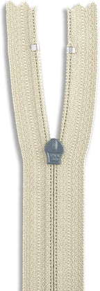 16 Inch Nylon Coil Zipper Natural Color, Non Separating Closed-End Sewing Zipper - Image 4