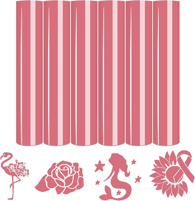 Tintnut Dusty Rose Heat Transfer Vinyl, easy cut & weed, stretch washable by Tintnut