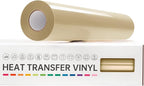 VinylRus Heat Transfer Vinyl-12” x 20ft Tan Iron on Vinyl Roll by VinylRus