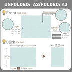 iMAT Flip Cutting Mat Note A2, Double-Sided, Light Green | Inch grid front - Image 2