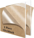 2 Pieces 12 x 18 Cast Acrylic Sheet Plexiglass Sheets 1/8 inch Thick Clear by Lesnlok