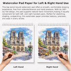 Soucolor 8x10 Sketch Book, 100 Sheets, 68lb Acid-Free Spiral Bound Pad | 68lb - Image 5
