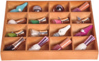 13.4''x10.6''x2'' Wooden Storage Divider Box Showcase Display Box | - Image 3