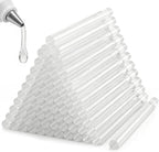 KISEER 100 Pack Clear 0.43 x 4 Inch Full Size Hot Glue Sticks Universal Fit by KISEER