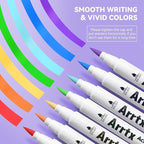 Arrtx Acrylic Markers 30A, Brush Tip Acrylic Paint Pens Markers - Image 3