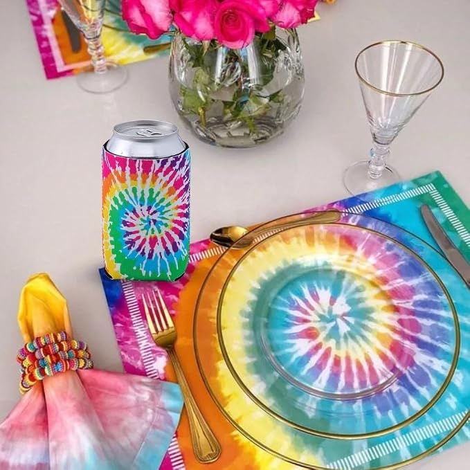 Fun Express Tie-Dye Premium Can Coolers - Image 5