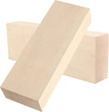 JAPCHET 2 Packs 10 x 3.5 x 1.7 Inch Basswood Blocks, Natural Unfinished Blocks by JAPCHET