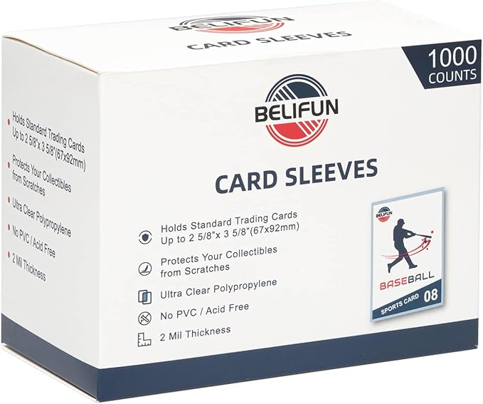 1000ct Soft Trading Card Sleeves by belifun