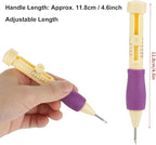 Needle Punch Kit, Adjustable Needle Length Embroidery Needle Punch - Image 3