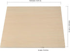 20 PCS 6x6 Inch Basswood Sheets, 1/4 Thick Unfinished Plywood Sheet, Wooden - Image 2