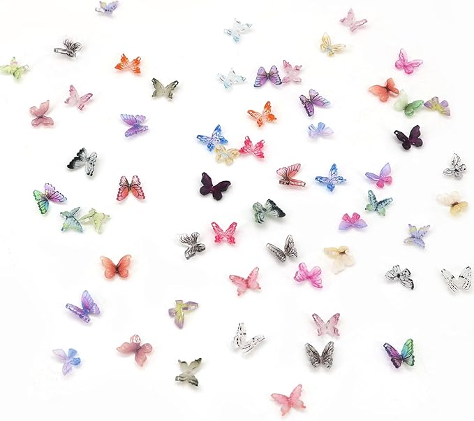90Pcs Mini Resin Butterflies, Miniature Little Butterfy Decoration, Tiny - Image 7