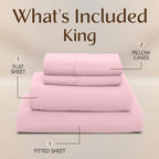 Utopia Bedding King Size Sheet Set – 4 Piece Bed Sheets, Soft and Breathable - Image 3