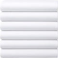 GOLD TEXTILES Full Flat Sheet 6 Pack – Brushed Microfiber Top Sheets by GOLDTEXTILES