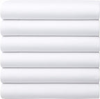 GOLD TEXTILES Queen Flat Sheet 6 Pack – Brushed Microfiber Top Sheets by GOLDTEXTILES