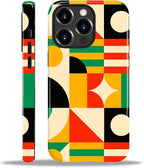 ZHEGAILIAN Case for iPhone 15 Pro, Geometric Colors Durable Shockproof Silicone by Home
