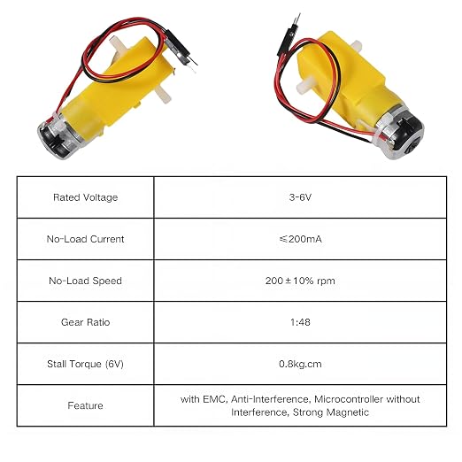 6 Sets DC Motors Kit Mini Electric Hobby Motor 3V-12V 25000RPM - Image 3