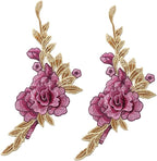 Vintage Rose Sew Lace Flower Embroidery Patches, by Unknown