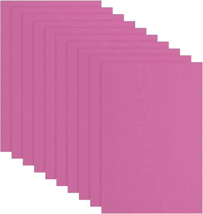 uxcell 10 Pcs Rose Red EVA A4 Foam Sheets Crafts, 12 x 8 Inch Foam Paper by uxcell