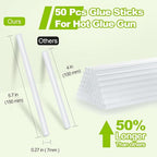 50 Pack Mini Hot Glue Sticks, Hot Glue Gun Sticks - Image 3