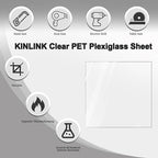 KINLINK 11x14 Plexiglass Sheets 1/24 inch Thick, 1mm Clear PET Plastic Sheet - Image 3