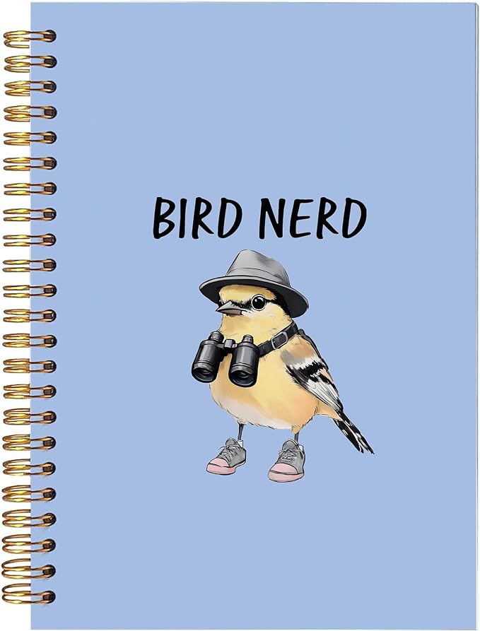 Funny Bird Birding Spiral Notebook, Birds Watching Journal, Gifts by bitkan