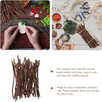 NOLITOY 50pcs Natural Wood Sticks - Image 8