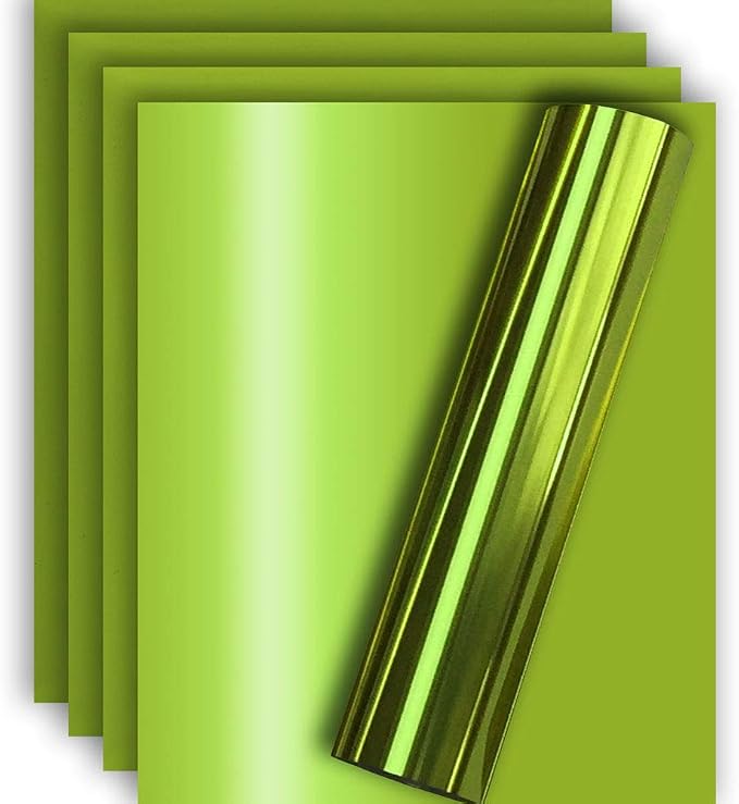 Lime Green Foil HTV Heat Transfer Vinyl by TvinylWarehouse