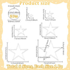 NBEADS 6Pcs Acrylic Quilting Templates Set - Image 2