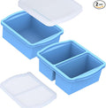 Silicone Freezer Trays with Lids, sauces and individual servings of lasagna by ZIP+STANDING