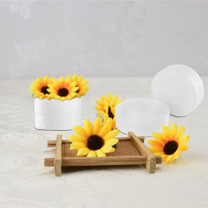 ZOOFOX 48 Pack Foam Circles for Crafts, 3 Inch Polystyrene Foam Discs, Round - Image 5