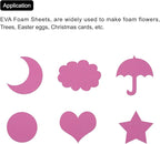 MECCANIXITY EVA Foam Sheets Rose Red 19.7 Inch x 19.3 Inch 1mm Thick Crafts - Image 6