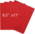 Joyberg Red Cardstock 8.5 x 11, 230gsm Cover Cardstock Paper, 85 Lb Heavy Card by Joyberg