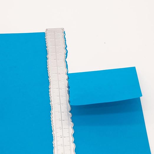 3PCS Irregular Edges Ruler Stainless Steel Paper Tearing Ruler Wavy Line - Image 5