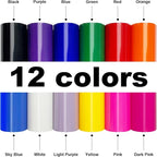 12Pcs DUEUIOE Puff Vinyl Heat Transfer 12x10Inch, Puff Vinyl Heat Transfer - Image 2