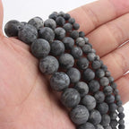 6mm Matte Black Labradorite Bead, 15-Inch Matte Round Loose Stone Beads - Image 8