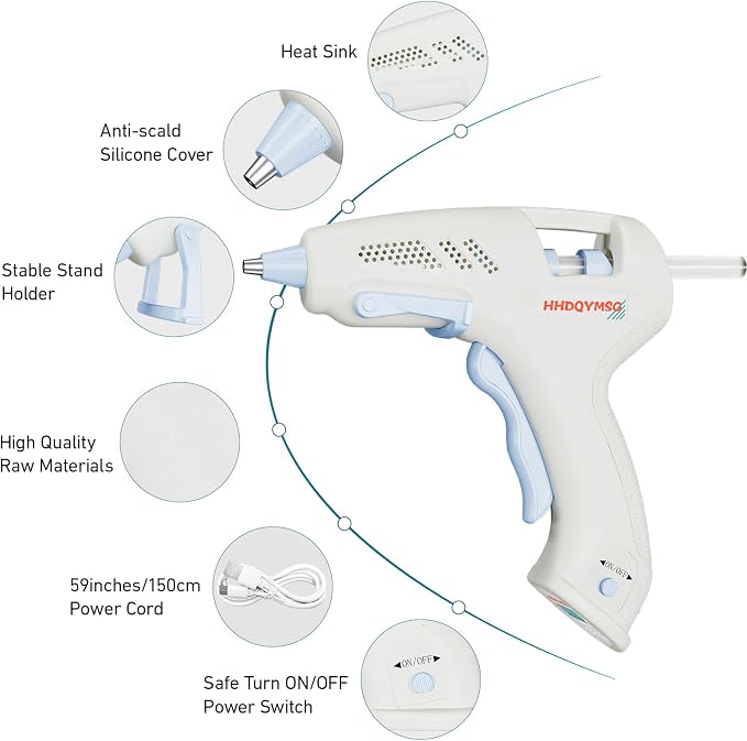 Cordless Hot Glue Gun, 20W Hot Glue Gun - Image 3