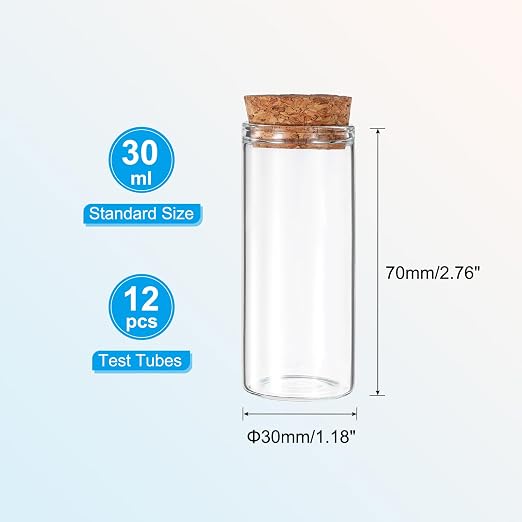 PATIKIL 30ml Test Tubes - Image 2