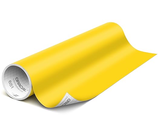 ORACAL 651 Matte Light Yellow Vinyl Durable Roll Easy to Weed Permanent by Orafol