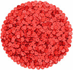 Mandala Crafts 6mm Cup Round Holographic Red Sequins - Image 2