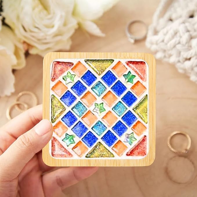 FOCCTS 6 Sets DIY Mosaic Coaster Kit - Image 4