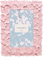Laura Ashley 4x6 Pink Flower Textured Hand-Crafted Resin Picture Frame - Image 2