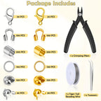 Acejoz 1200 Pcs Crimp Beads Supplies - Image 2