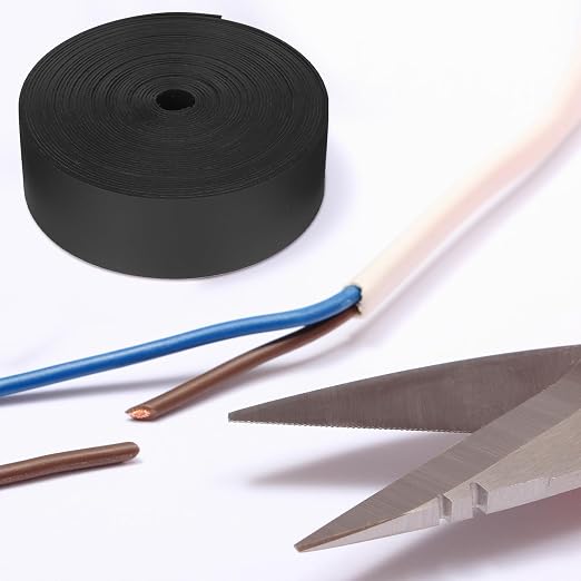 1 Inch Heat Shrink Tape Electrical Roll Black Shrink Wrap Tape Electrical Heat - Image 6
