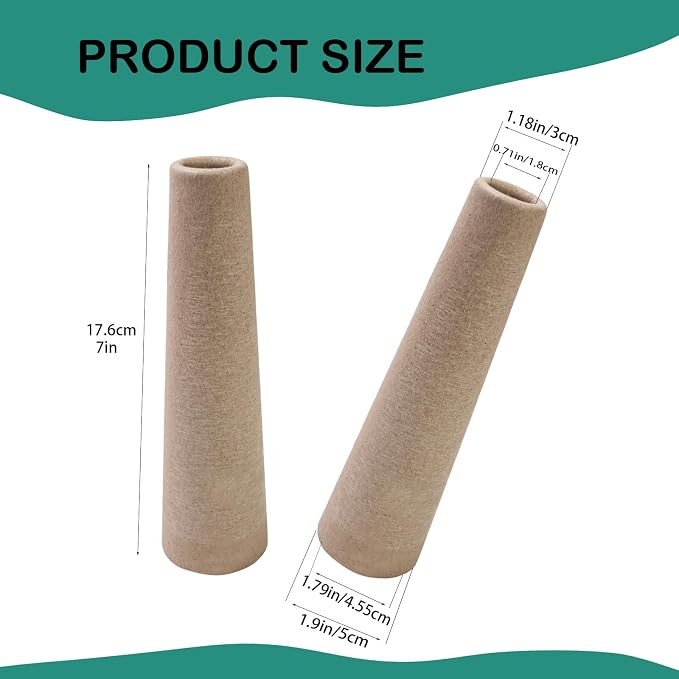 10Pcs Wool Winding Tube Cardboard Cones Wool Winder Wool Winding Paper Tube - Image 2