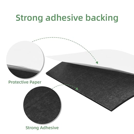 8Pcs Black EVA Foam Pad 6in x 6in x 1/8in High Density Closed Cell Foam Sheet - Image 3