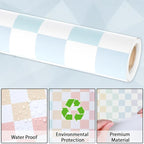 Pastel Rainbow Checkered Bulletin Board Paper Roll Colorful Bulletin Board - Image 4