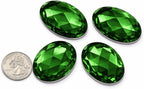 40x30mm Large Flat Back Oval Acrylic Rhinestones Cosplay Costume Gems Plastic by Allstarco