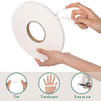 Tatuo 2 Rolls Double Sided Foam Tape PE Foam Tape Sponge Soft Mounting Adhesive - Image 3