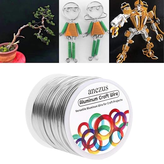 Anezus 12 Gauge Aluminum Wire 100 Feet - 2mm Metal Armature Bendable Sculpting - Image 6