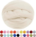 JeogYong Needle Felting Wool, 7.05oz Wool Roving Chunky Wool Yarn, Cream White by JeogYong